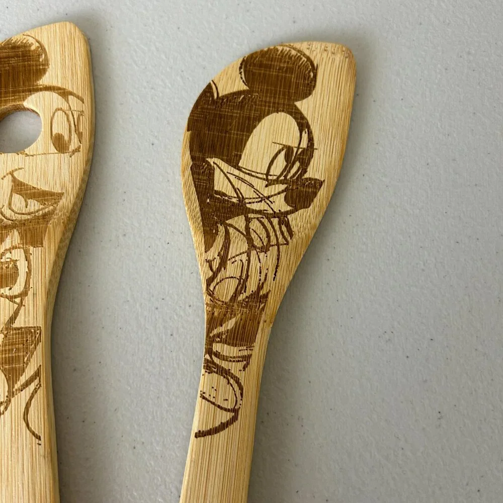 Disney Mickey Mouse Bamboo Spoon Spatula Set of 3